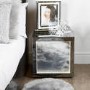 Aurora Boutique Smoked Glass LED Side Table