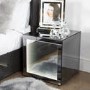 Aurora Boutique Smoked Glass LED Side Table