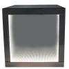 Aurora Boutique Smoked Glass LED Side Table