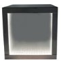Aurora Boutique Smoked Glass LED Side Table
