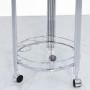 Aurora Boutique Mirrored Drinks Trolley with Clear Glass