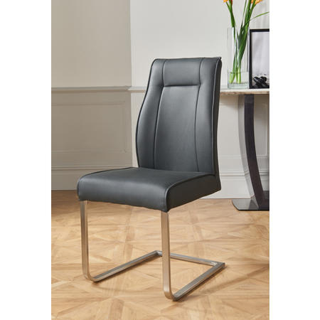 Vida Living Trier Dining Set with 6 Grey Luciana Chairs