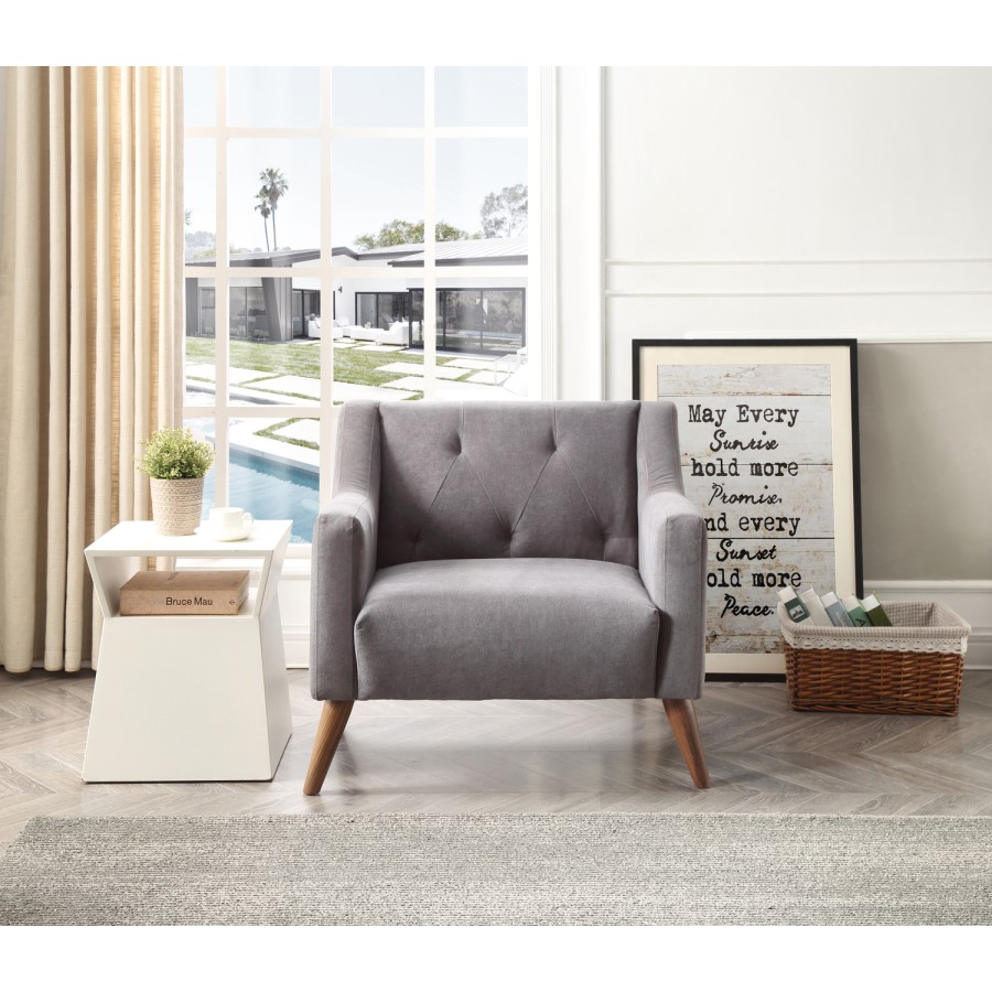 Needham Charcoal Grey Armchair 