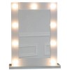 Bella Grey Hollywood Dressing Table Mirror 9 Lights with Dimmer Switch