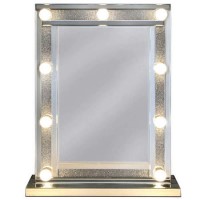 Bella Glitter Hollywood Dressing Table Mirror 9 Lights with Dimmer Switch