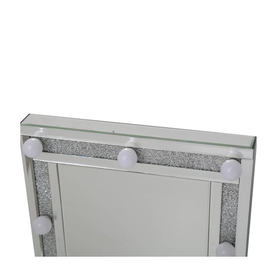 Bella Glitter Hollywood Dressing Table Mirror 9 Lights with Dimmer Switch