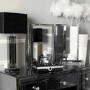 Bella Smoked Glitter Glass Vanity Dressing Table Mirror