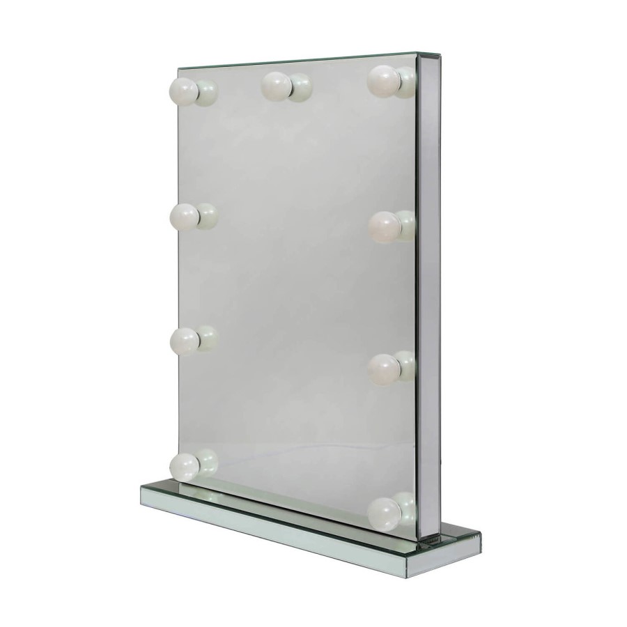 Bella Hollywood Dressing Table Mirror 9 Lights with Dimmer Switch