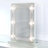 Bella Glitter Hollywood Dressing Table Mirror 6 Lights with Dimmer Switch