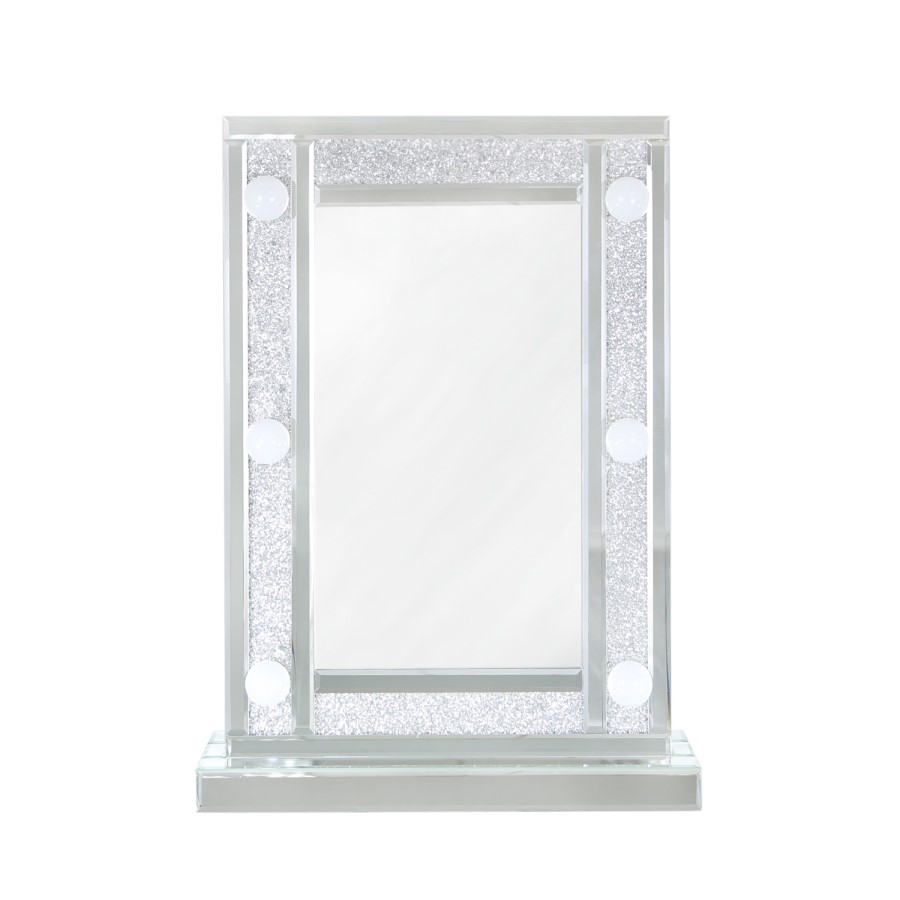 Bella Glitter Hollywood Dressing Table Mirror 6 Lights with Dimmer Switch