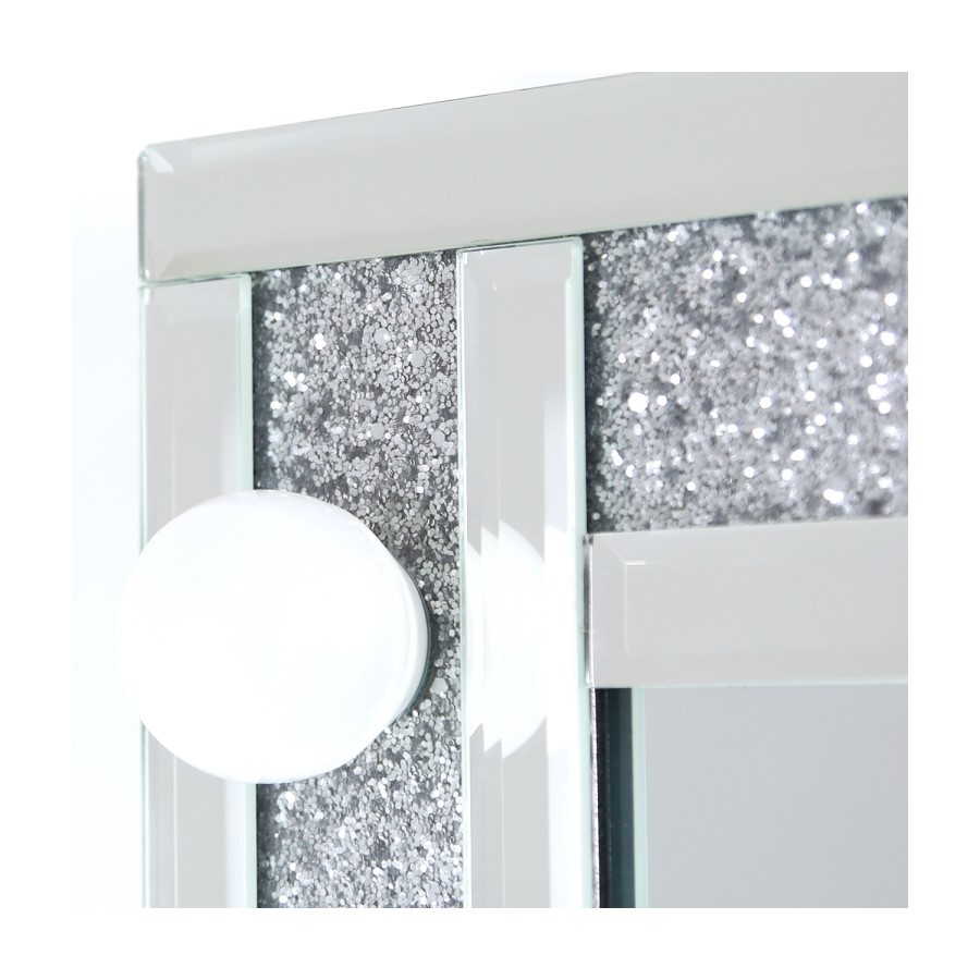 Bella Glitter Hollywood Dressing Table Mirror 6 Lights with Dimmer Switch