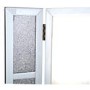 Bella White Glitter Glass Vanity Dressing Table Mirror
