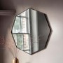 Octagon Mirror with Black Frame - Caspian House