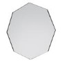 Bowie Octagon Mirror Silver Caspian House