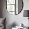 Round Mirror with Black Frame - Caspian House