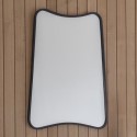 FOL101017 Kurva Black Rectangle Mirror - Caspian House