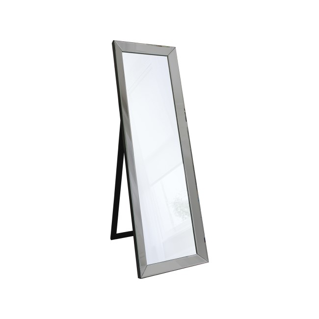 Grey Mirrored Frame Mirror - Caspian House