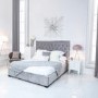 Bella White 2 Drawer Bedside Table