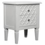 Bella White 2 Drawer Bedside Table