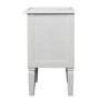 Bella White 2 Drawer Bedside Table