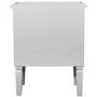 Bella White 2 Drawer Bedside Table