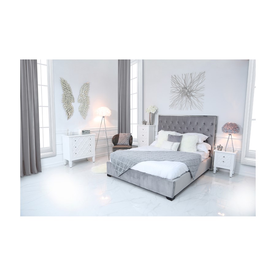 Bella White 3 Drawer Chest of Drawers