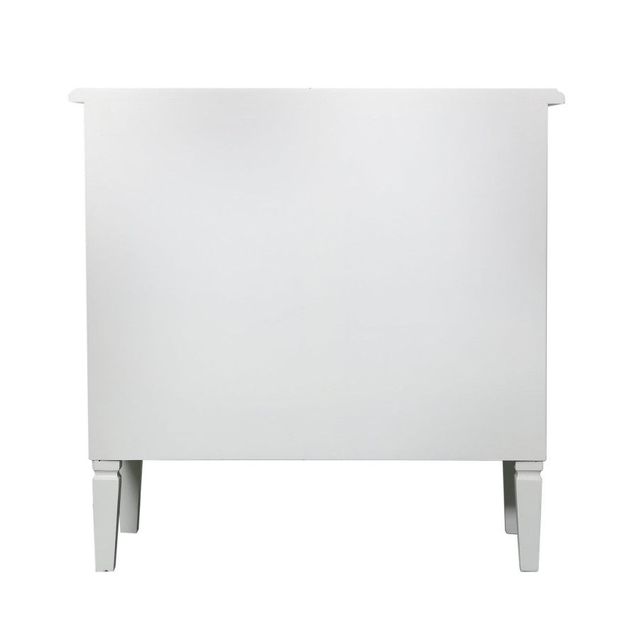 Bella White 3 Drawer Chest of Drawers