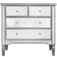 Vida Mirrored 4 Drawer Chest of Drawers