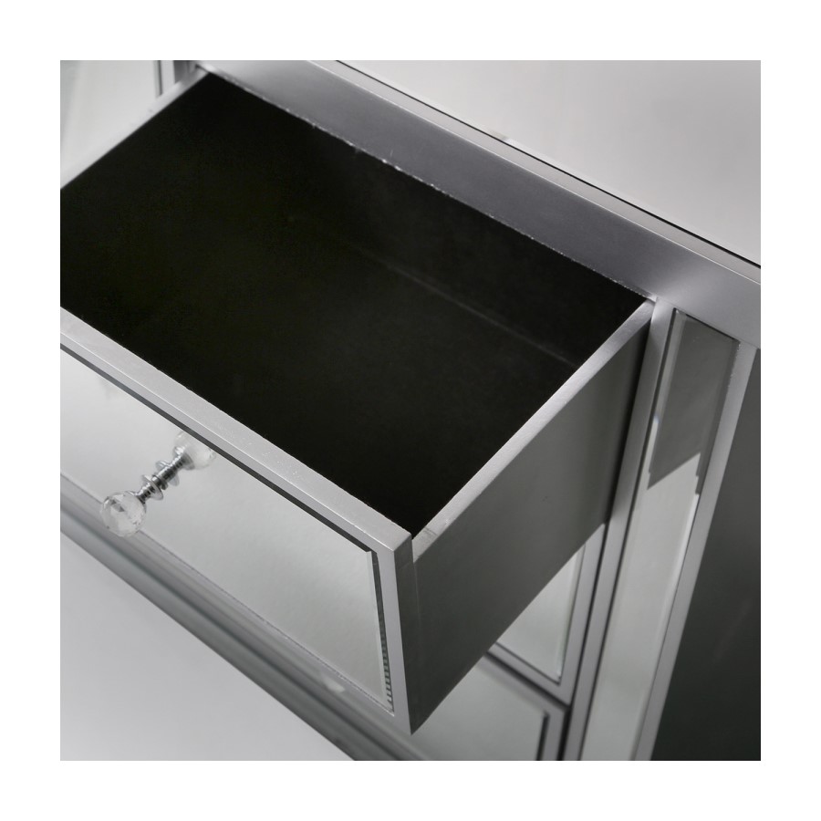 Vida Mirrored 4 Drawer Chest of Drawers