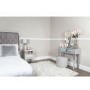 Vida Silver Mirrored 2 Drawer Dressing Table