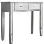 Vida Silver Mirrored 2 Drawer Dressing Table