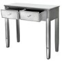 Vida Silver Mirrored 2 Drawer Dressing Table