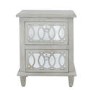 Abbey Mirrored 2 Drawer Bedside Table