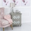 Abbey Mirrored 2 Drawer Bedside Table