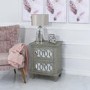 Abbey Mirrored 2 Drawer Bedside Table