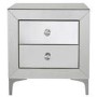 Aria Mirrored 2 Drawer Bedside Table