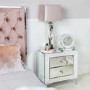 Aria Mirrored 2 Drawer Bedside Table