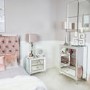 Aria Mirrored 2 Drawer Bedside Table