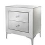 Aria Mirrored 2 Drawer Bedside Table