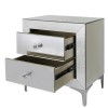 Aria Mirrored 2 Drawer Bedside Table