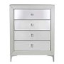 Aria Mirrored 4 Drawer Chest of Drawers