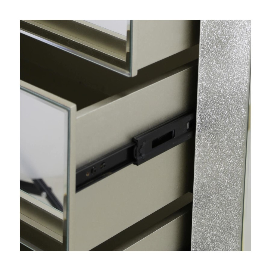 Aria Mirrored 4 Drawer Chest of Drawers