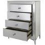 Aria Mirrored 4 Drawer Chest of Drawers