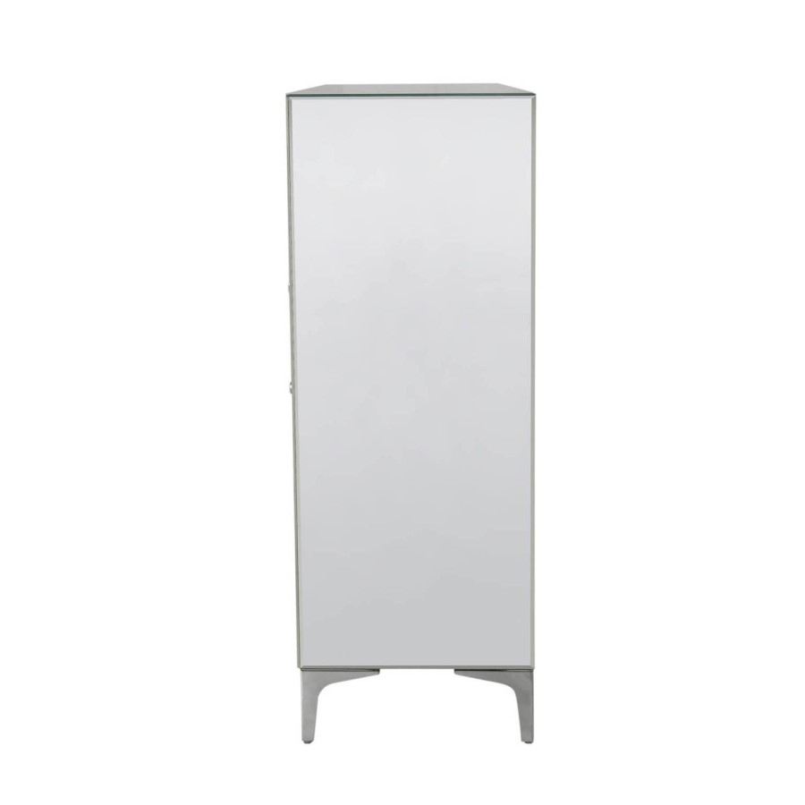 Aria Mirrored 4 Drawer Chest of Drawers