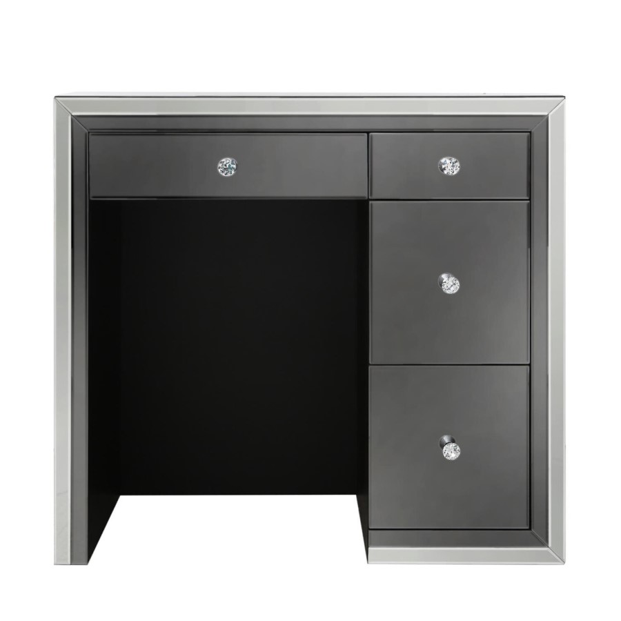 Madison Smoked Mirrored 4 Drawer Dressing Table