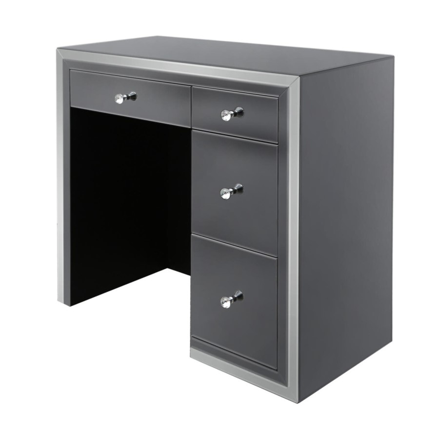 Madison Smoked Mirrored 4 Drawer Dressing Table