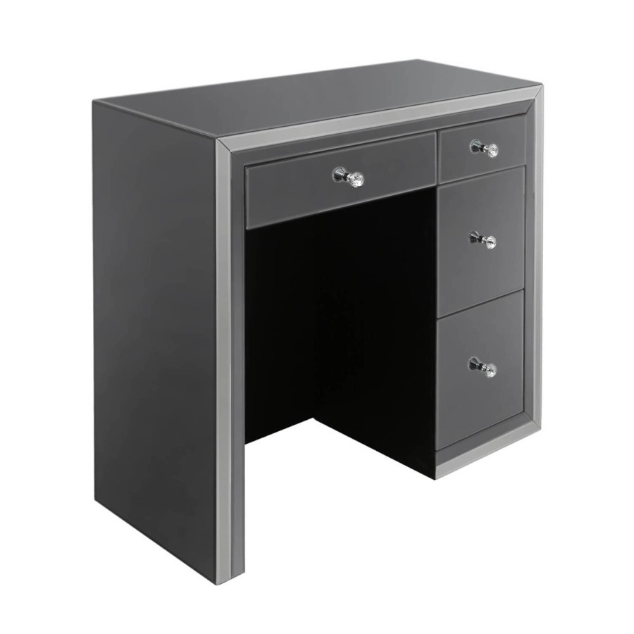 Madison Smoked Mirrored 4 Drawer Dressing Table