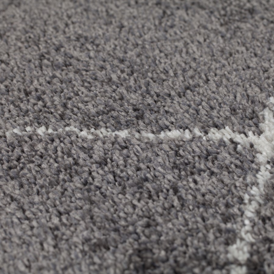 Grey & White Rug 160x230cm - Flair Imari