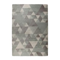 Blue Cream & Grey Rug 120x170cm - Flair Nuru