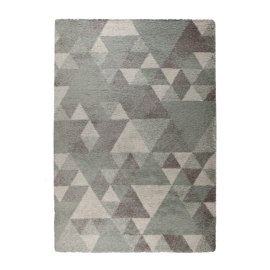 Blue Cream & Grey Rug 120x170cm - Flair Nuru